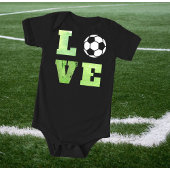 Liebe Soccer Football Game Player Team Baby Boy Baby Strampler