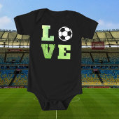 Liebe Soccer Football Game Player Team Baby Boy Baby Strampler