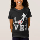 Liebe Soccer - Ich spiele wie ein Mädchen - Rot T-Shirt (Vorderseite)