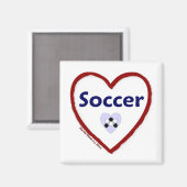 Liebe Soccer Magnet (Vorderseite/Rückseite)