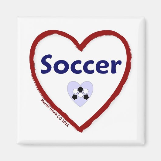Liebe Soccer Magnet (Vorne)