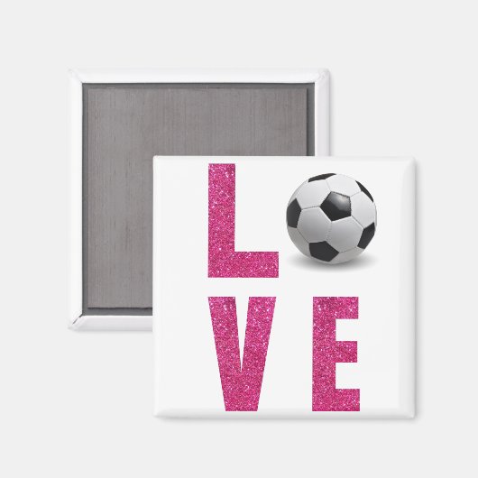 Liebe Soccer Magnet (Vorderseite/Rückseite)