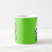 Liebe Soccer Niedlich Gecko Funny Soccer Player Ca Kaffeetasse (Mittel)