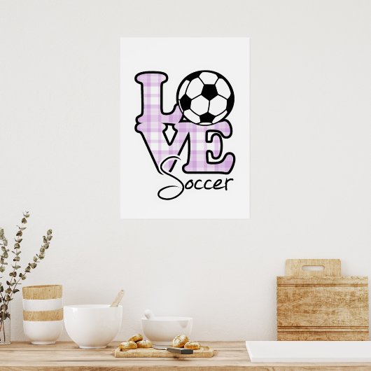 Liebe Soccer Poster (Küche)
