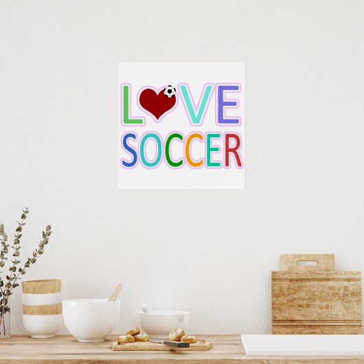LIEBE SOCCER POSTER (Küche)