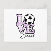 Liebe Soccer Postkarte (Vorderseite)