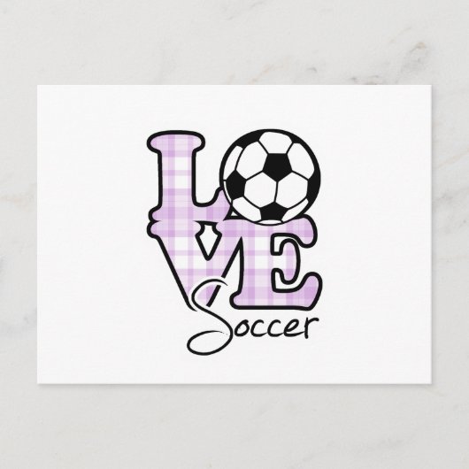 Liebe Soccer Postkarte (Vorderseite)
