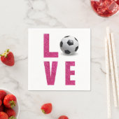 Liebe Soccer Serviette (Beispiel)