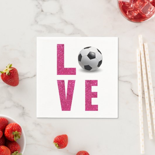 Liebe Soccer Serviette (Beispiel)
