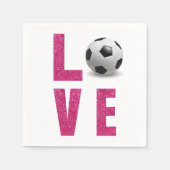 Liebe Soccer Serviette (Vorderseite)