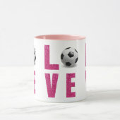 Liebe Soccer Tasse (Zentrum)