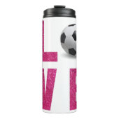 Liebe Soccer Thermosbecher (Vorderseite)