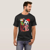Liebe Soccer Weihnachtsmannmütze Sock Christmas Li T-Shirt (Vorne ganz)