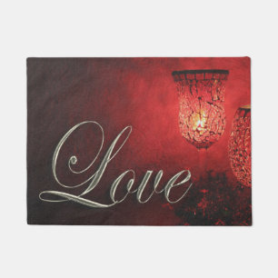 Liebe Soft Candle Glow Weihnachten Weihnachten Fußmatte