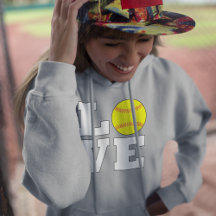 LIEBE Softball Fastfeld Softball Player oder Coach