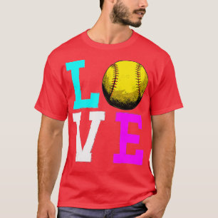 Liebe Softball Girls Liebe Softball Softball Coach T-Shirt