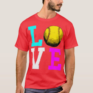 Liebe Softball Girls Liebe Softball Softball Coach T-Shirt