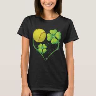 Liebe Softball Kleeblatt C Saint Patrick's Day Men T-Shirt