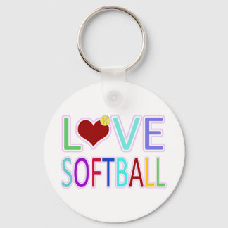 LIEBE-SOFTBALL SCHLÜSSELANHÄNGER