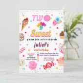 Liebe sommer niedliche Kinder Mädchen zwei süße 2. Einladung (Stehend Vorderseite)