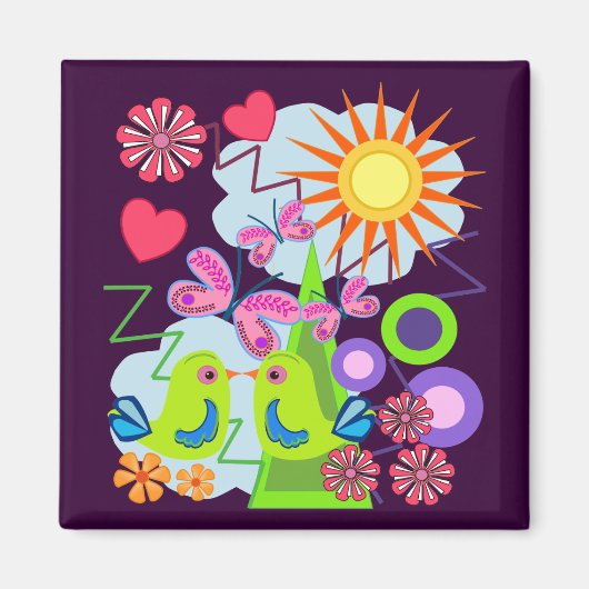 Liebe Sommerzeitmagnet Magnet (Vorne)