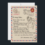 Liebe Son | Brief an meine Tochter Liebe You Baby  Einladung<br><div class="desc">Liebe Son | Zu meiner Tochter Liebe Sie mein Baby Boy aus Momma</div>