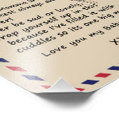 Liebe Son | Brief an meine Tochter Liebe You Baby Fotodruck (Ecke)