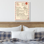 Liebe Son | Brief an meine Tochter Liebe You Baby Leinwanddruck (Insitu (Schlafzimmer))