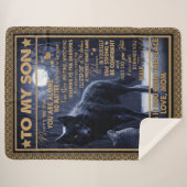 Liebe Son| Brief an meinen Sohn fühlt nie, dass ih Sherpadecke (Vorderseite (Horizontal))