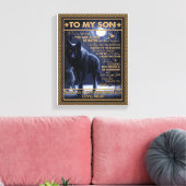 Liebe Son| Brief an meinen Sohn nie fühlen, dass d Leinwanddruck (Insitu (Wohnzimmer))