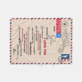 Liebe Son| Zu meinem Sohn nie vergessen, dass ich  Fleecedecke (Vorderseite (Horizontal))