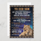 Liebe Son | Zu unserem Sohn stolz auf Sie und Lieb Einladung (Vorne/Hinten)