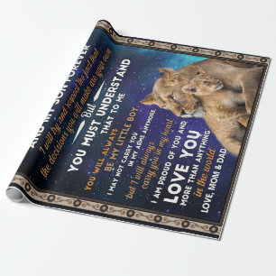 Liebe Son Zu unserem Sohn stolz auf Sie und Lieb Geschenkpapier