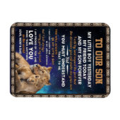 Liebe Son | Zu unserem Sohn stolz auf Sie und Lieb Magnet (Horizontal)