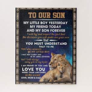 Liebe Son   Zu unserem Sohn stolz auf Sie und Lieb Puzzle