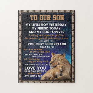 Liebe Son   Zu unserem Sohn stolz auf Sie und Lieb Puzzle