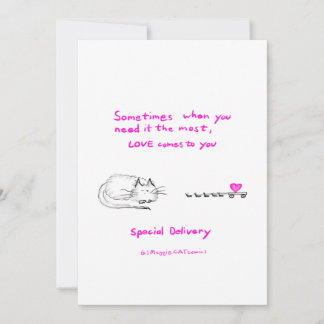 Liebe, Sonderlieferung Dankeskarte