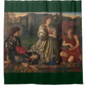 "Liebe Song" Edward Burne-Jones PreRaphaelite art Duschvorhang (Vorderseite)