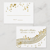 Liebe Song Music Wedding Platzkarte (Vorne/Hinten)