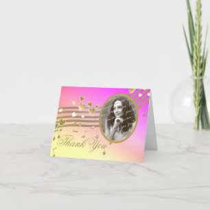 Liebe Song Notes Foto Vielen Dank Dankeskarte