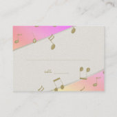 Liebe Song-Sitzkarte Platzkarte (Rückseite)