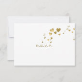 Liebe Song Wedding Response Card RSVP Karte (Rückseite)