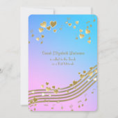 Liebe Songs Bat Mitzvah Einladung (Vorderseite)