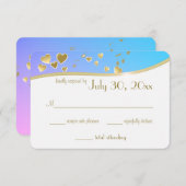 Liebe Songs Bat Mitzvah Response Card RSVP Karte (Vorne/Hinten)