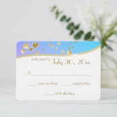 Liebe Songs Bat Mitzvah Response Card RSVP Karte (Stehend Vorderseite)