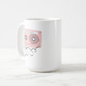 Liebe-Songs für You-Retro Valentine's Cassette Tap Kaffeetasse (Vorderseite Links)