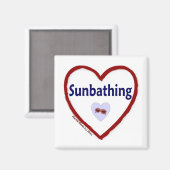 Liebe Sonnenbaden Magnet (Vorderseite/Rückseite)