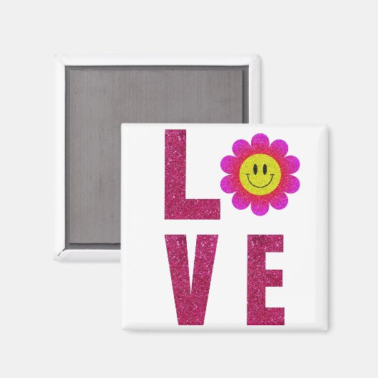 Liebe Sonnenblume Magnet (Vorderseite/Rückseite)