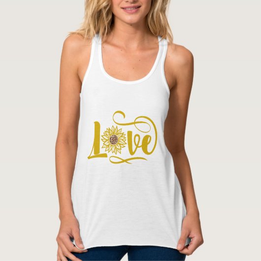 Liebe | Sonnenblume Tank Top (Vorderseite)