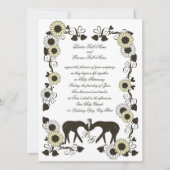 Liebe Sonnenblumen Einladung (Vorderseite)